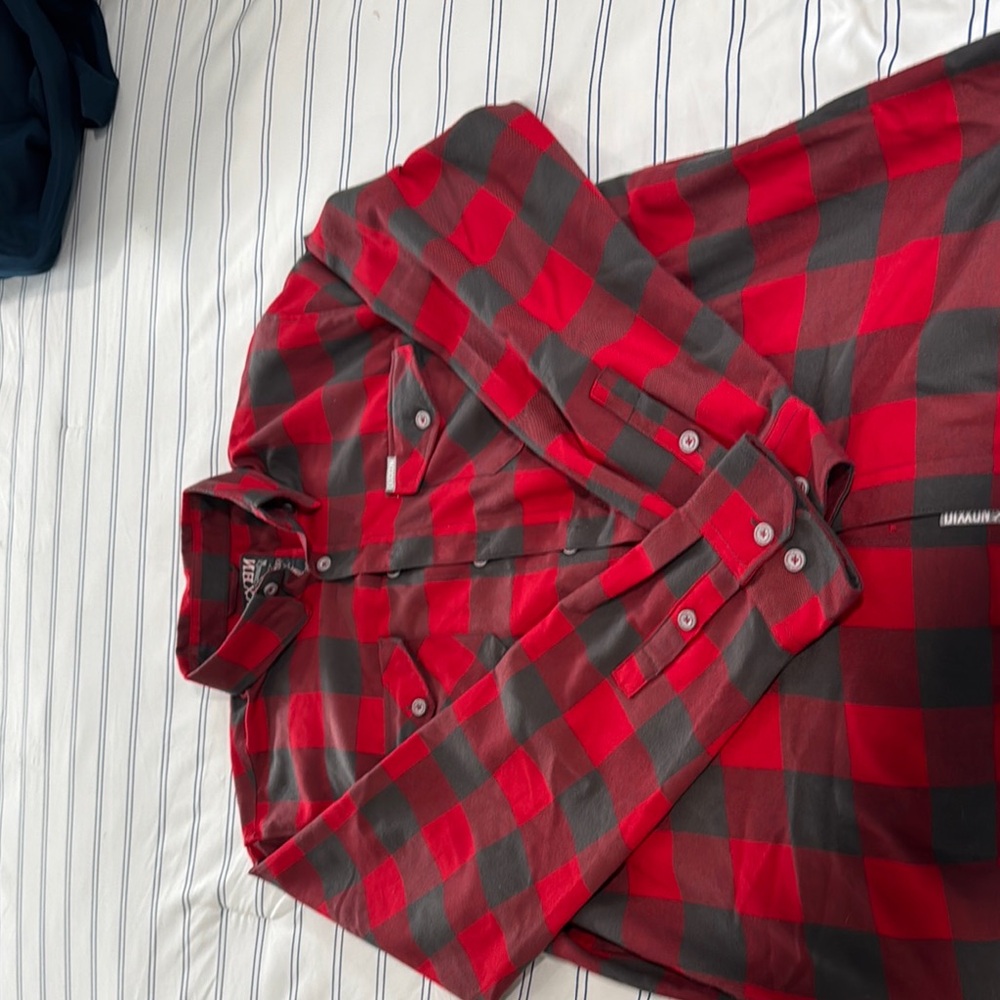 DIXXON Red and Black Plaid Shirt